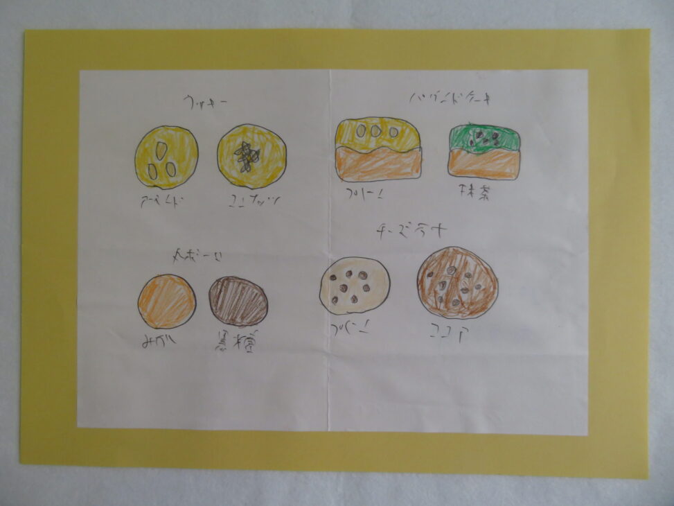 昔、施設で作った食品の絵